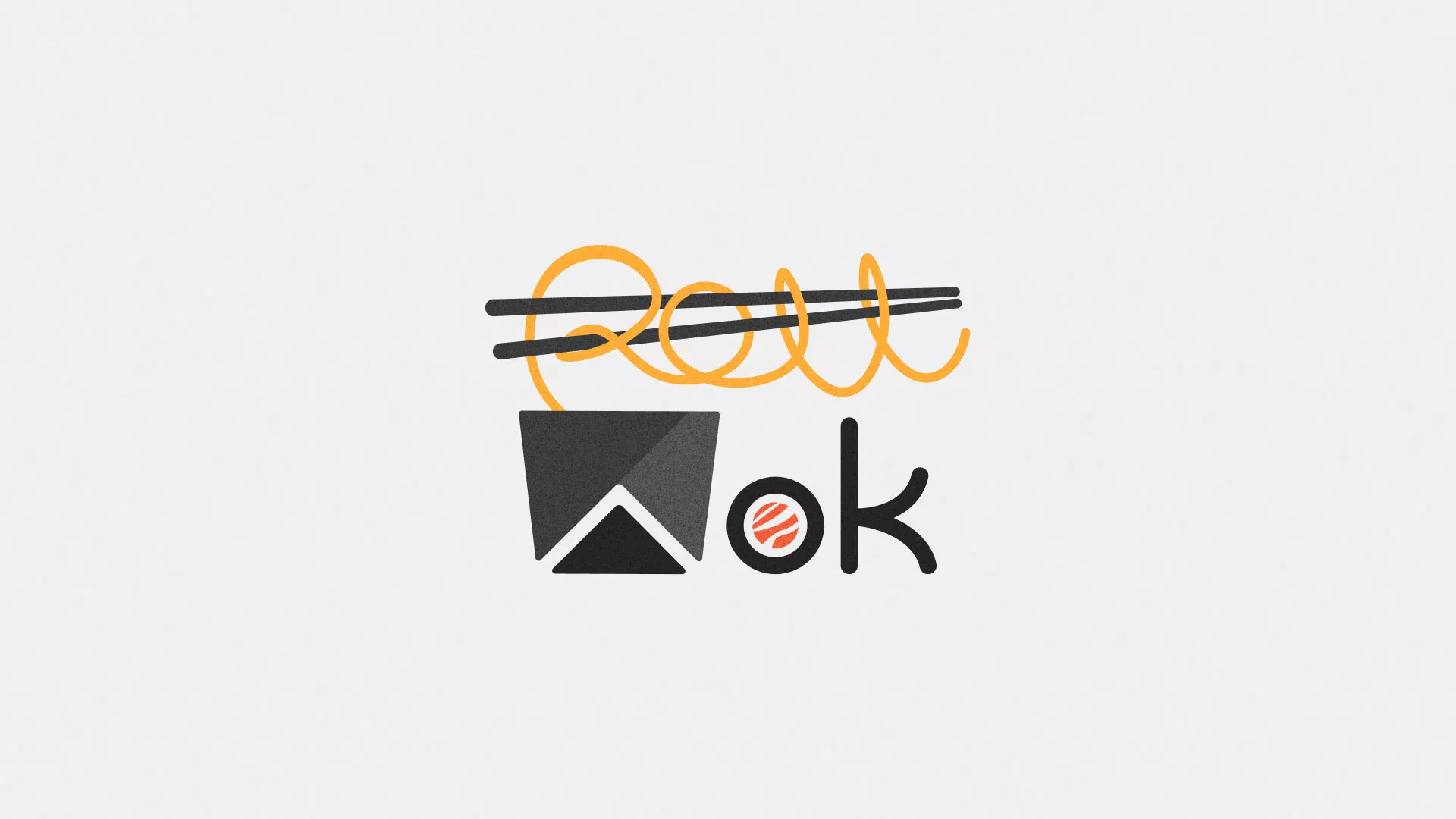 Разработка логотипа суши-бара «Roll Wok Club» в Лихославле